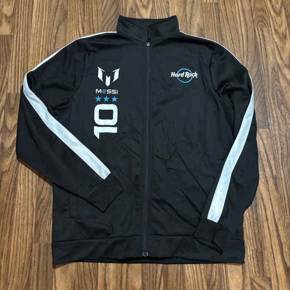 Messi X * Hardrock Edition Full Zip Up Track Jacket * Size Large - Picture 1 of 10